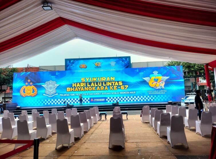 Proyek Videotron Command Center Korlantas Polri oleh TEKMA